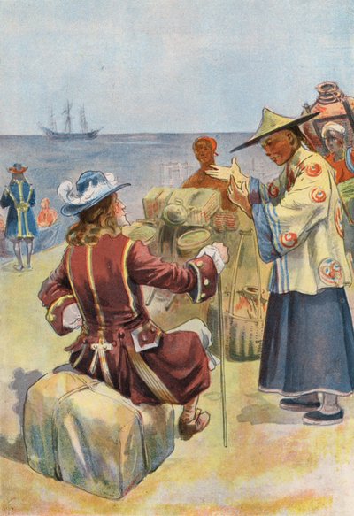 Robinson Crusoe: Commercio con mercanti cinesi da Joseph (after) Finnemore