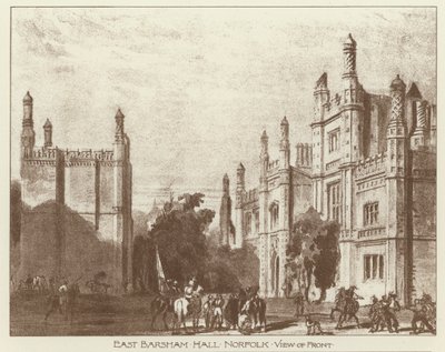 East Barsham Hall, Norfolk da Joseph (after) Nash