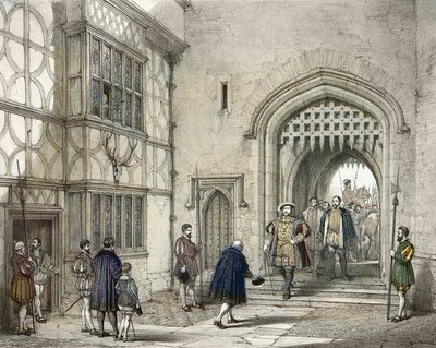 Enrico VIII (1491-1547) al Castello di Hever nel Kent, dopo Joseph Nash (1809-1878) da Joseph (after) Nash