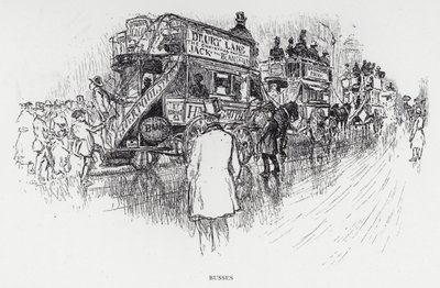 Autobus (litografia) da Joseph (after) Pennell