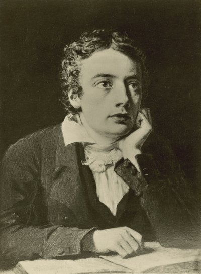 John Keats, poeta inglese da Joseph (after) Pennell