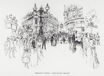 Hotel Morley, Trafalgar Square da Joseph (after) Pennell