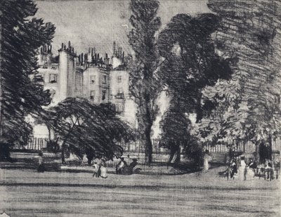 Park Lane, dal parco da Joseph (after) Pennell