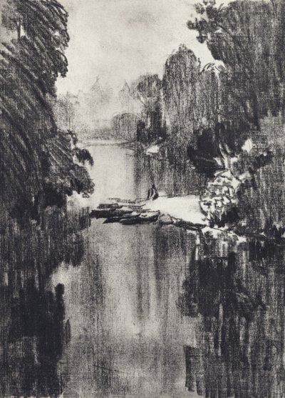 Parco di St James (litografia) da Joseph (after) Pennell