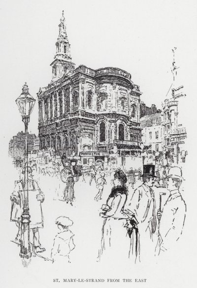 St Mary-le-Strand da est da Joseph (after) Pennell