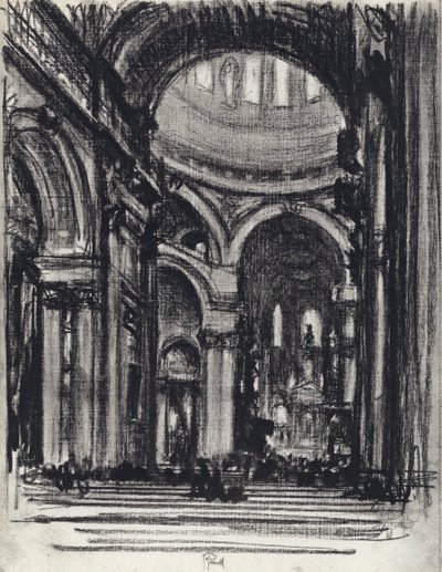 San Paolo, La Navata da Joseph (after) Pennell