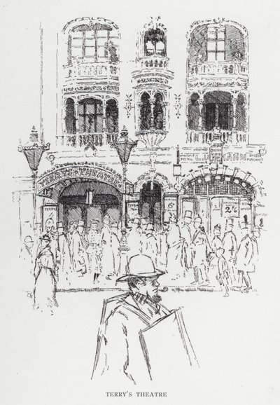 Teatro di Terry (litografia) da Joseph (after) Pennell