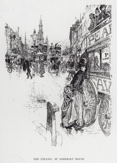 The Strand, vicino a Somerset House da Joseph (after) Pennell