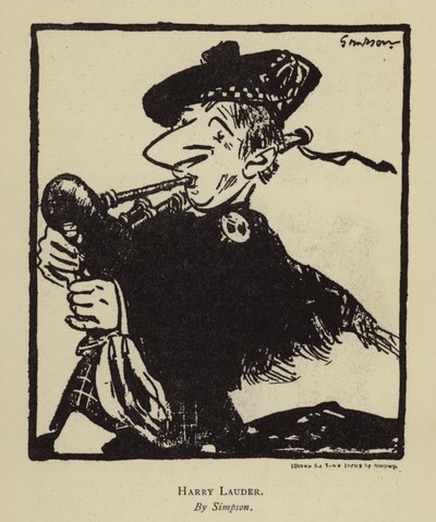 Harry Lauder, cantante e comico scozzese da Joseph (after) Simpson