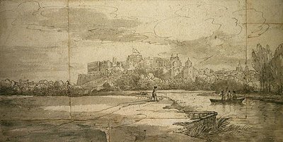 Castello di Windsor (penna e inchiostro con lavaggio su carta) da Joseph (attr. to) Farington