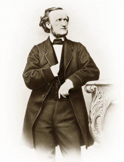 Ritratto di Richard Wagner (1813-1883), compositore tedesco, foto di Joseph Albert (1825-1886) da Joseph Albert
