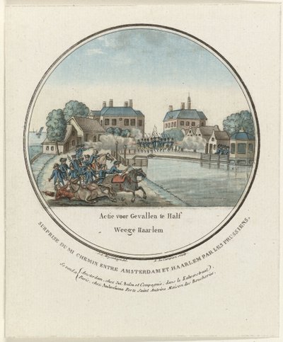 Attacco a Halfweg, 1787 da Joseph Alexandre Le Campion