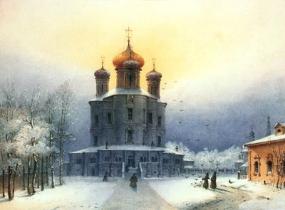 Monastero di Donskoy da Joseph Andreas Weiss