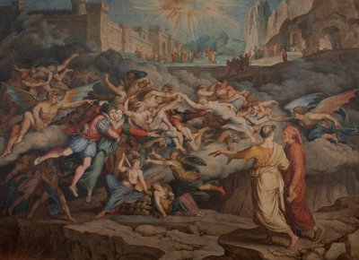 Dante e Virgilio nel secondo cerchio dell