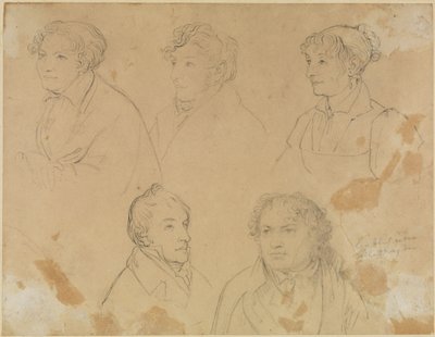 Cinque ritratti da Joseph Anton Koch