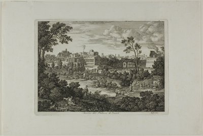 Rovine del Palazzo dei Cesari, tavola 18 da Die Römische Ansichten da Joseph Anton Koch