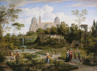 Santa Maria Maggiore a Roma. Circa 1808 da Joseph Anton Koch