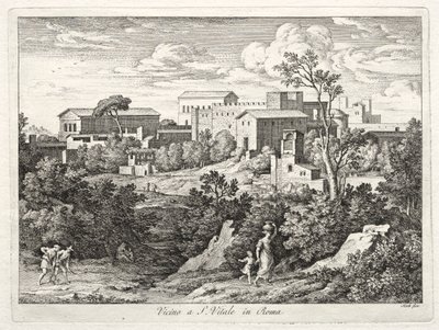 Veduta di San Vitale, Roma da Joseph Anton Koch