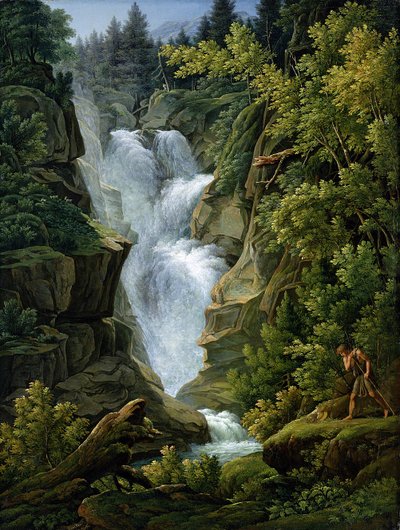 Cascata nelle Highlands bernesi, 1796 da Joseph Anton Koch