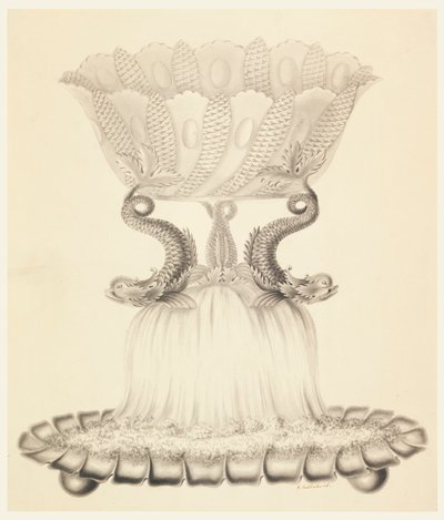Progetto per una Coppa in Argento e Cristallo da Joseph Anton Seethaler Ii