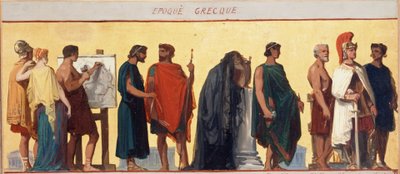 Periodo greco: Bozzetto per il salotto della scuola maschile in rue Dombasle da Joseph Aubert