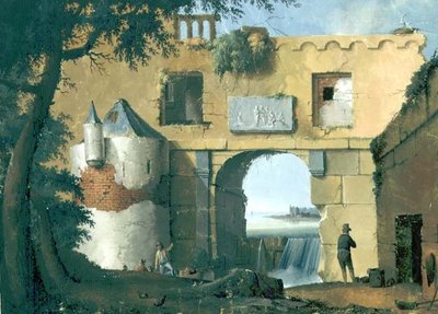 Rovine in un paesaggio italiano da Joseph August Knip