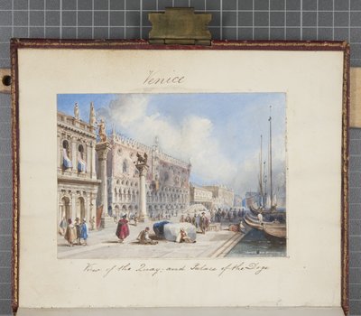 Venezia, incollata nel diario di Thomas Moody di un tour attraverso la Svizzera e l