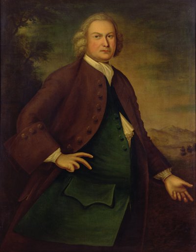 Ritratto del signor Daniel Rea, 1757 circa (olio su tela) da Joseph Badger