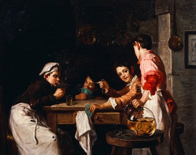 I giovani giocatori di carte da Joseph Bail