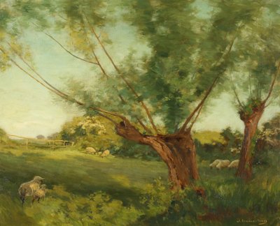 Bibury, colline del Cotswold da Joseph Barnard Davis