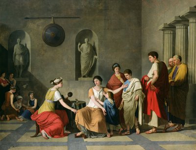La Madre dei Gracchi, c.1780 da Joseph Benoît Suvée