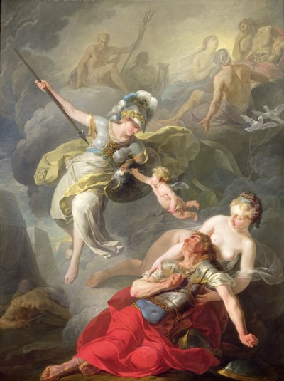 Battaglia tra Minerva e Marte, 1771 da Joseph Benoît Suvée