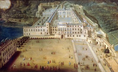 Il palazzo di Monaco nel 1732 da Joseph Bressan