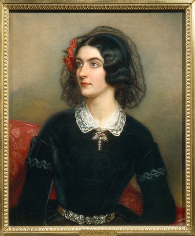 Ritratto di Maria Dolores Elisa Gilbert, conosciuta come Lola Montez da Joseph Carl Stieler