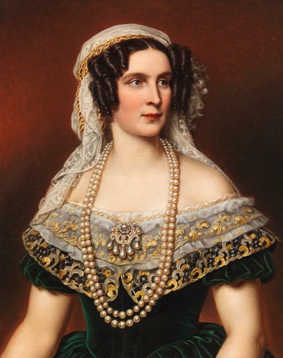 Ritratto della Regina Teresa di Baviera 1792-1854, 1855 da Joseph Carl Stieler
