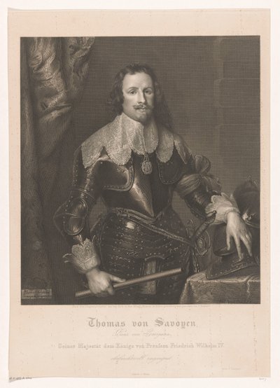 Ritratto di Francesco Tommaso di Savoia, principe di Carignano da Joseph Caspar
