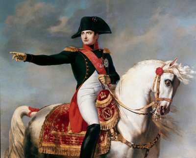Napoleone sul campo di battaglia di Wagram (dettaglio) da Joseph Chabord