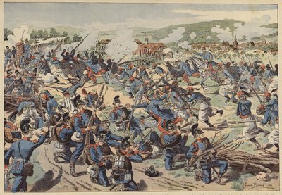 Battaglia di Wissembourg, guerra franco-prussiana, 4 agosto 1870 da Joseph Charles (after) Beuzon
