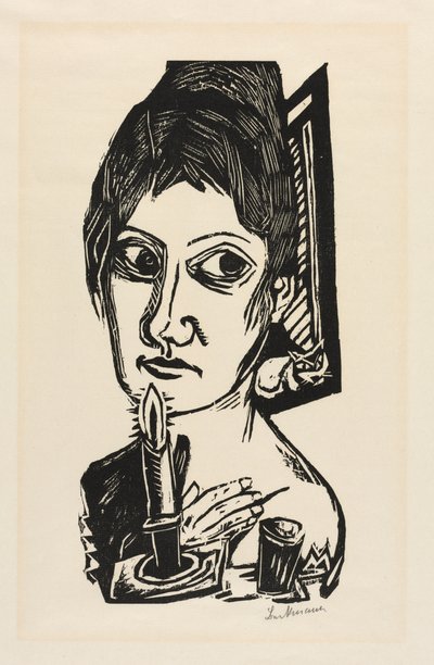 Donna con candela da Joseph Charles Marin