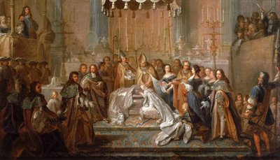 Battesimo del Delfino Luigi, figlio di Luigi XIV, celebrato a Saint-Germain-en-Laye, 24 marzo da Joseph Christophe