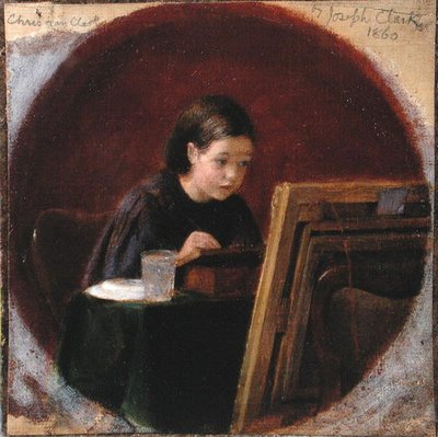 Ritratto di Christina Mary Clark, c.1860 da Joseph Clark