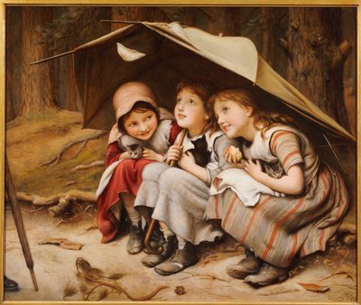 Tre piccoli gattini, 1883 da Joseph Clark