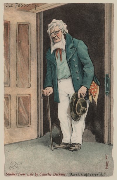 Vecchio Peggotty, David Copperfield da Joseph Clayton  Clarke