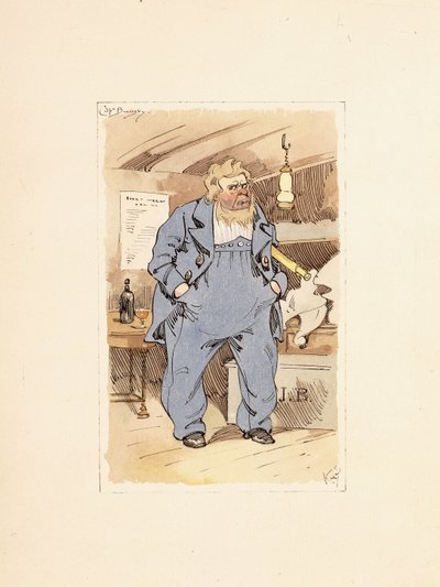 Capitano Jack Bunsby, da Dombey e Figlio (1848) da Joseph Clayton  Clarke
