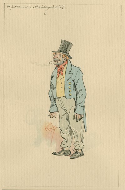 Un lavoratore in abiti da festa, c.1920 da Joseph Clayton Clarke