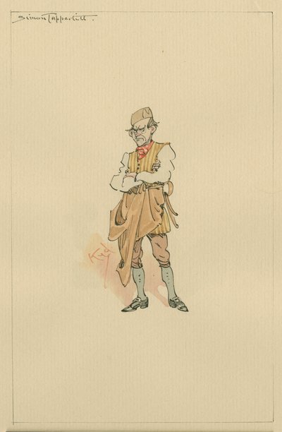 Simon Tappertit, c.1920 da Joseph Clayton Clarke