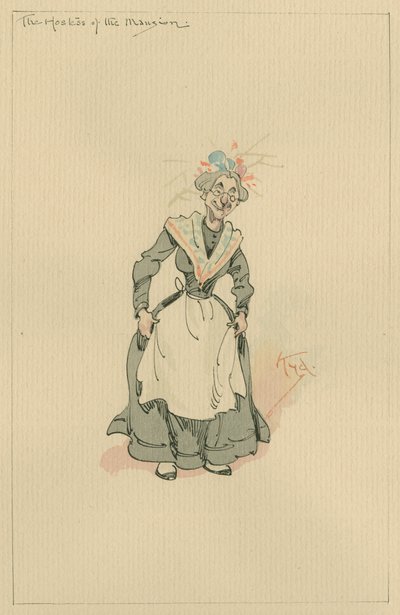 La padrona della villa, c.1920s da Joseph Clayton Clarke