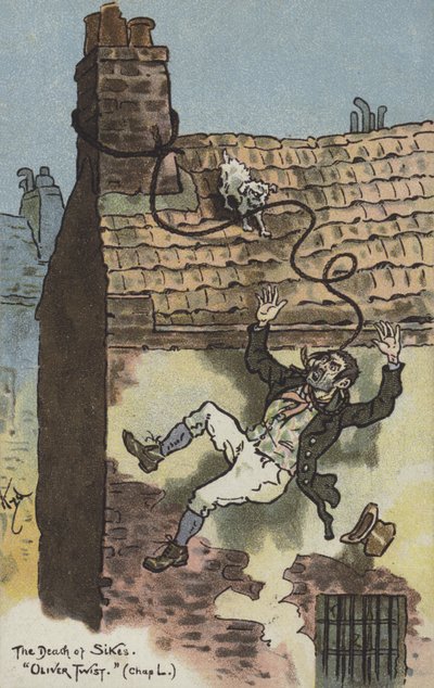La morte di Bill Sikes, Oliver Twist da Joseph Clayton Clarke