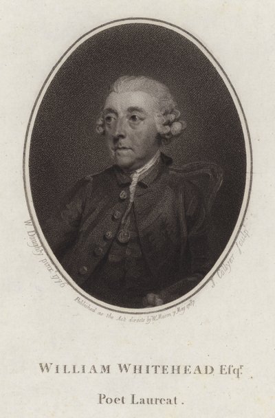 William Whitehead, poeta e drammaturgo inglese da Joseph Collyer