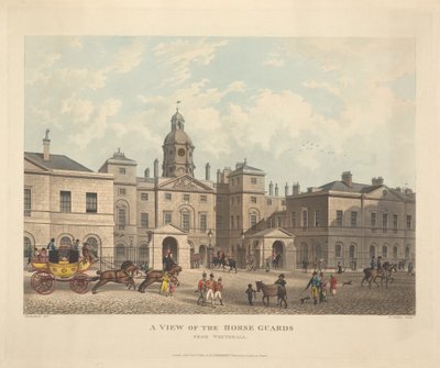 Una vista delle Horse Guards da Whitehall da Joseph Constantine Stadler